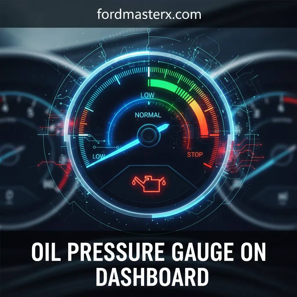 oil pressure gauge on dashboard