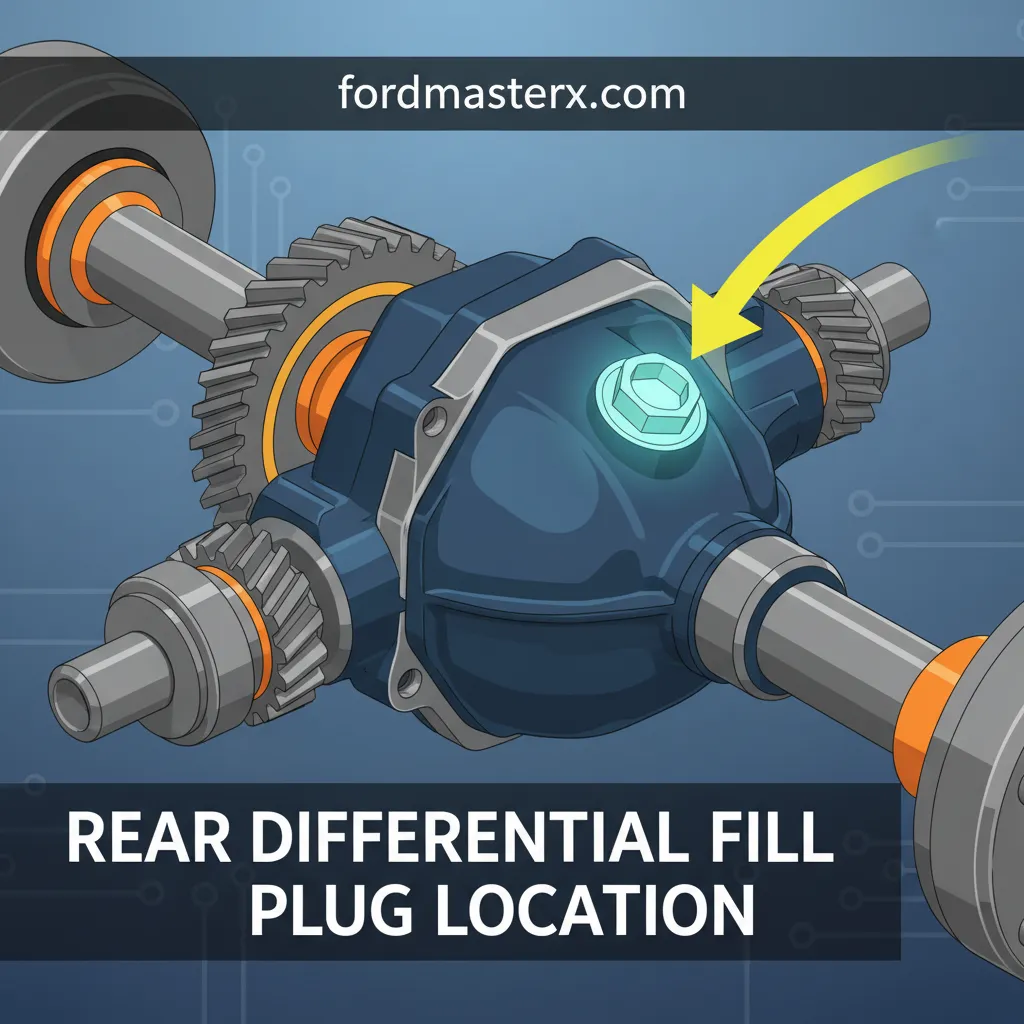 rear differential fill plug location