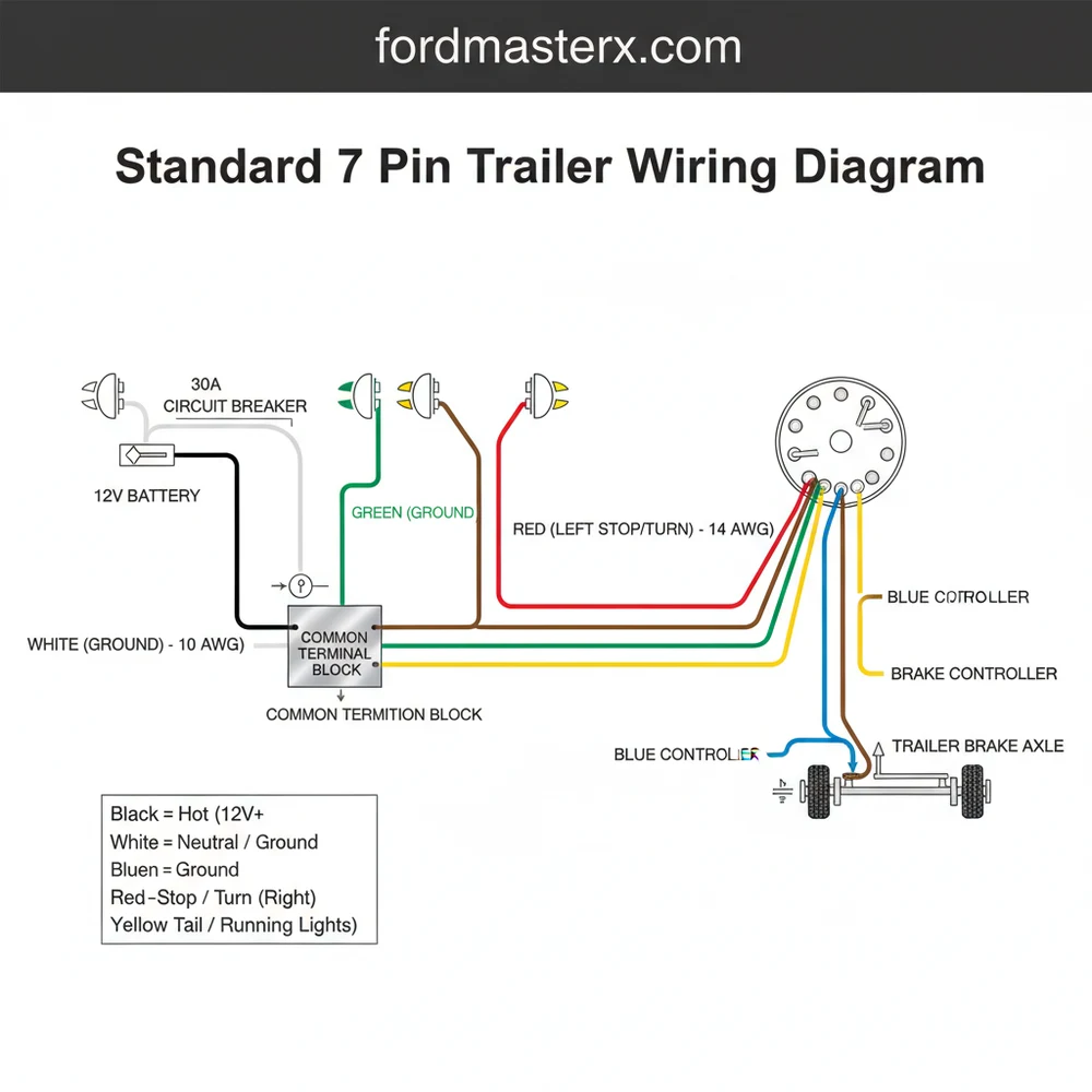 Standard 7 Pin Trailer Wiring Diagram: Easy Setup Guide