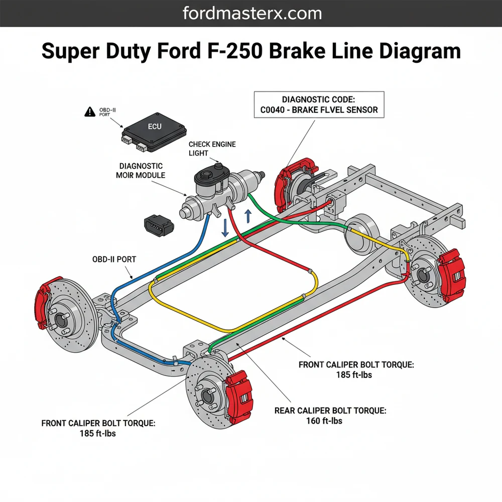 Super Duty Ford F250 Brake Line Diagram: Complete Guide