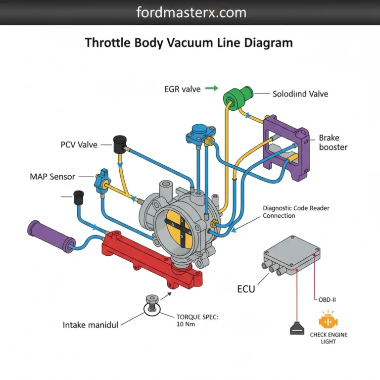 throttle body vacuum line diagram diagram with labeled components and explanations