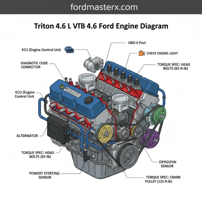 triton 4.6 l v8 4.6 ford engine diagram diagram with labeled components and explanations