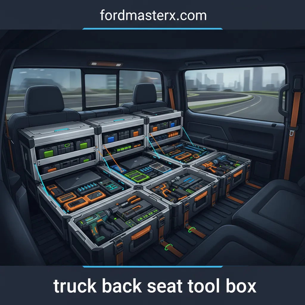 truck back seat tool box