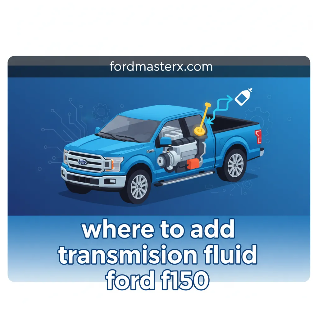 where to add transmission fluid ford f150