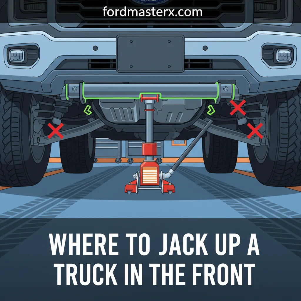 where to jack up a truck in the front