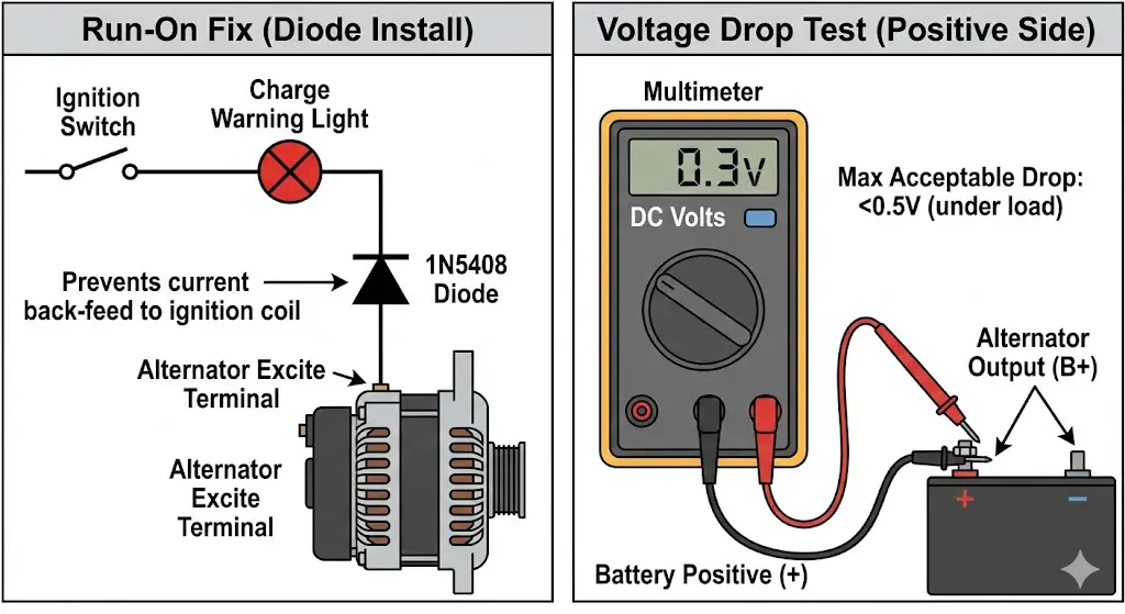 Diode Fix & Voltage Drop Test