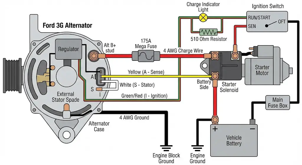 Ford 3G Conversion Complete Wiring Schematic