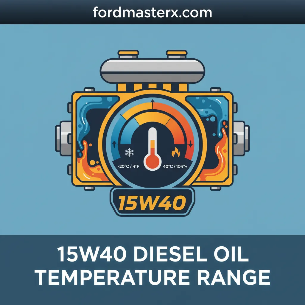 15w40 diesel oil temperature range