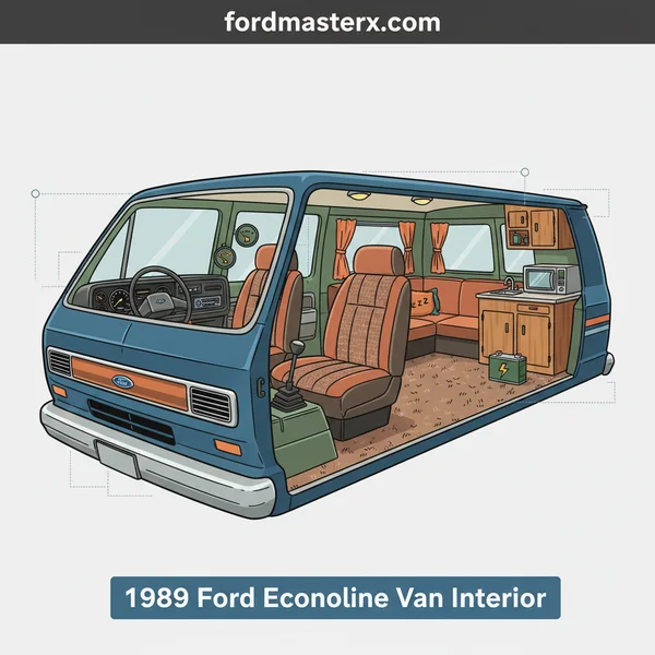 1989 ford econoline van interior featured