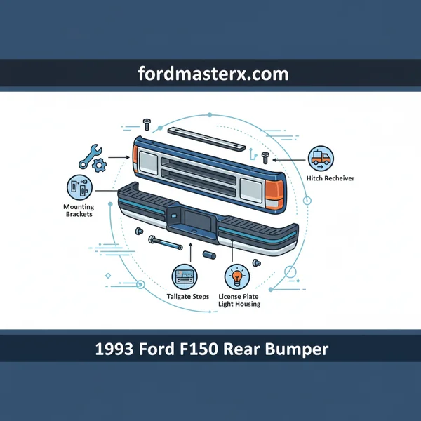 1993 Ford F150 Rear Bumpers | Styleside & Flareside Fits