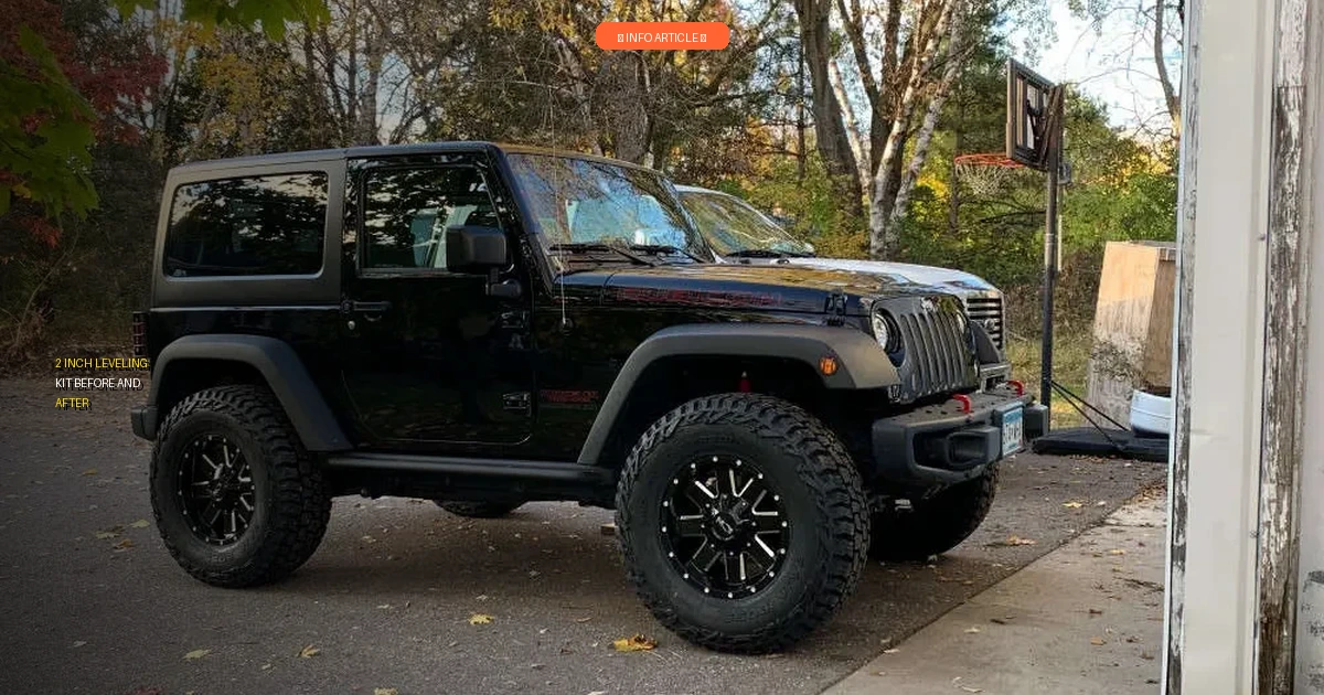 2 inch leveling kit before and after featured
