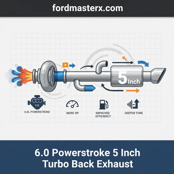 Best 6.0 Powerstroke 5 Inch Turbo Back Exhaust Systems