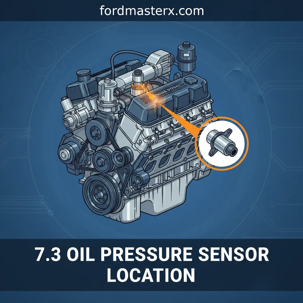 7.3 oil pressure sensor location