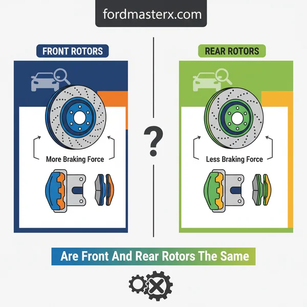 are front and rear rotors the same featured