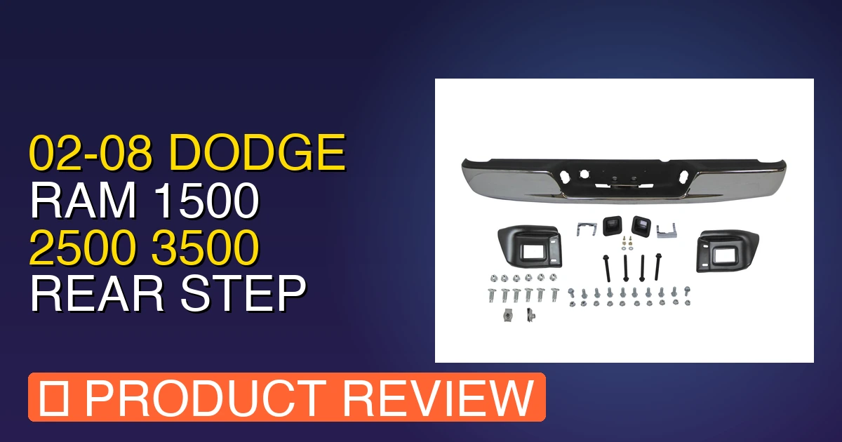 featured 0208 dodge ram 1500 2500 3500 rear step bumper chr