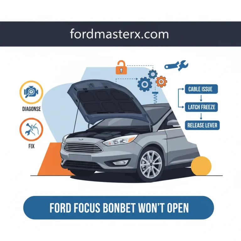 Ford Focus Bonnet Won’T Open: Diagnose And Fix Latch Failures