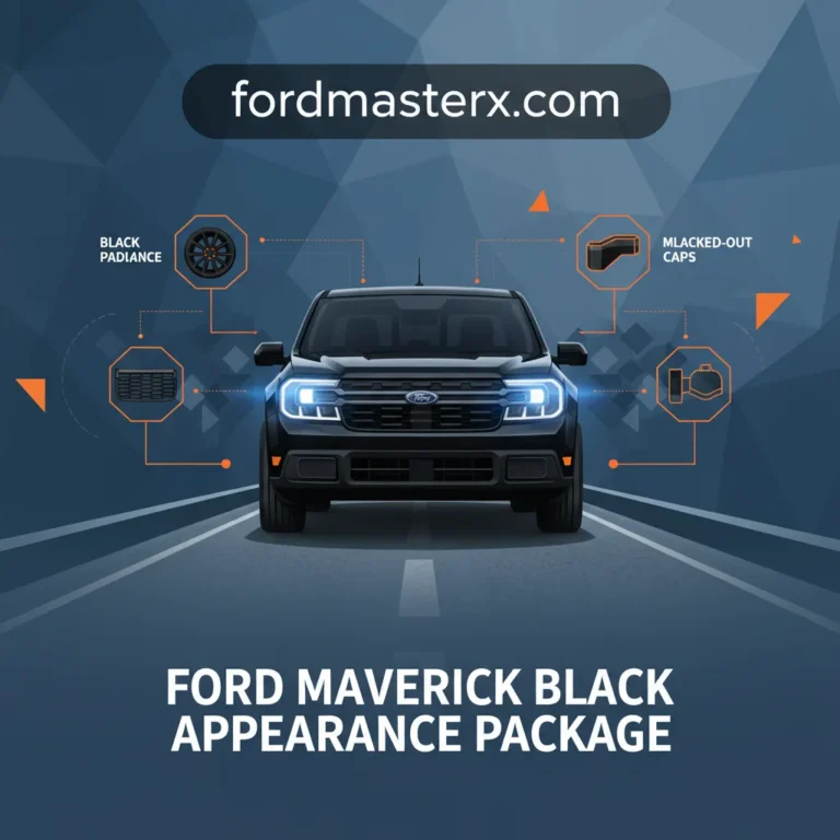 Ford Maverick Black Appearance Package Component Analysis And Model Year Specifications