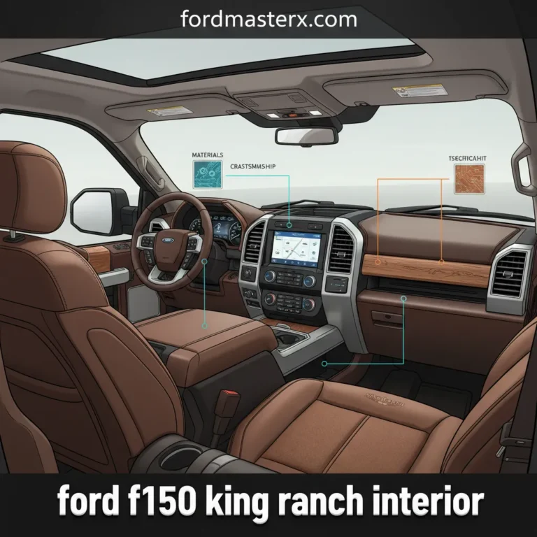 Ford F150 King Ranch Interior Materials, Craftsmanship, And Technical Specifications
