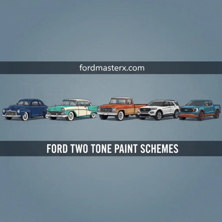 Ford Two Tone Paint Schemes: Historical Evolution, Factory Specifications, And Restoration Standards