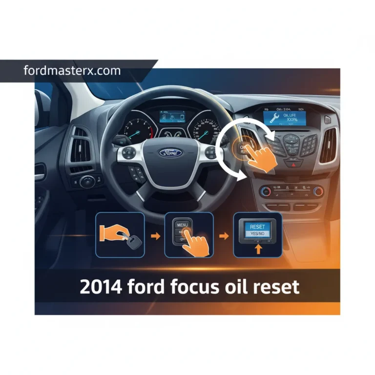 2014 Ford Focus Oil Reset: Procedure To Restore Maintenance Monitor To Factory Settings