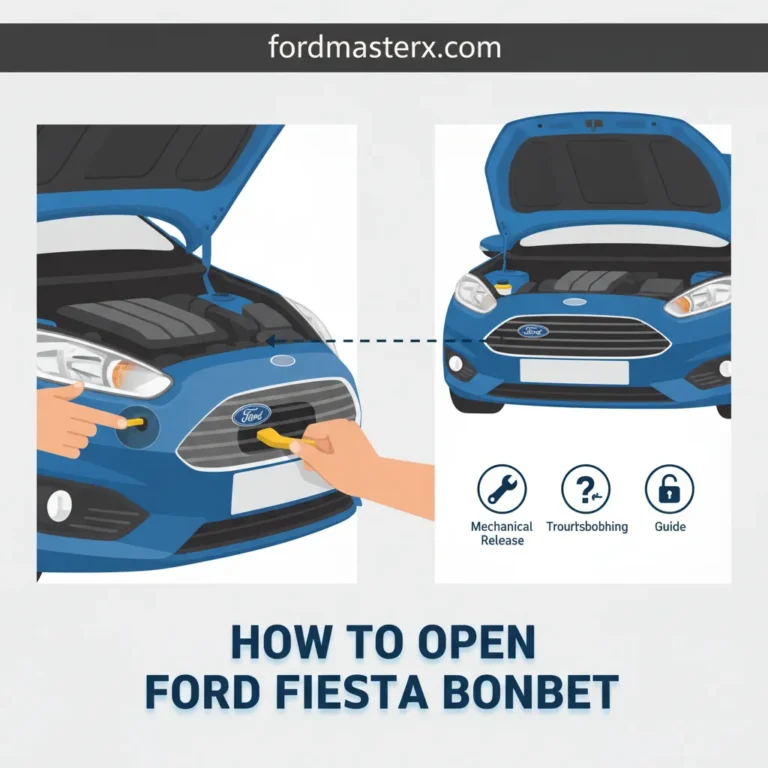 How To Open Ford Fiesta Bonnet: Mechanical Release And Troubleshooting Guide