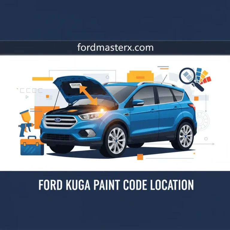 Ford Kuga Paint Code Location: Finding Your Vehicle Color Code For Body Repairs