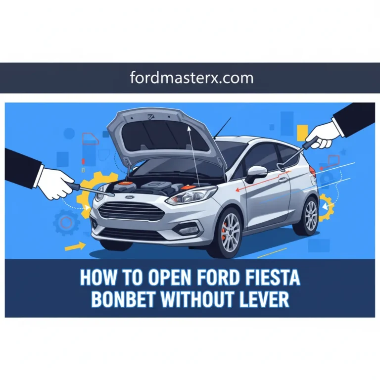 How To Open Ford Fiesta Bonnet Without Lever: Emergency Entry And Repair Guide