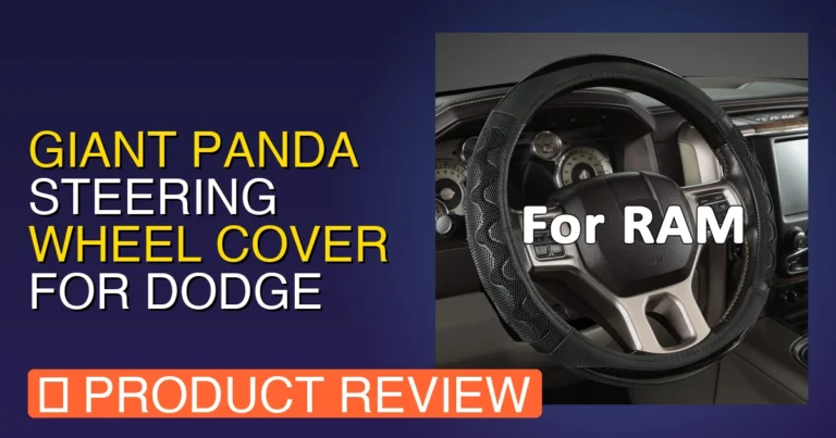 Ram 1500 Steering Wheel Cover Size: GIANT PANDA Steering Wheel Cover f