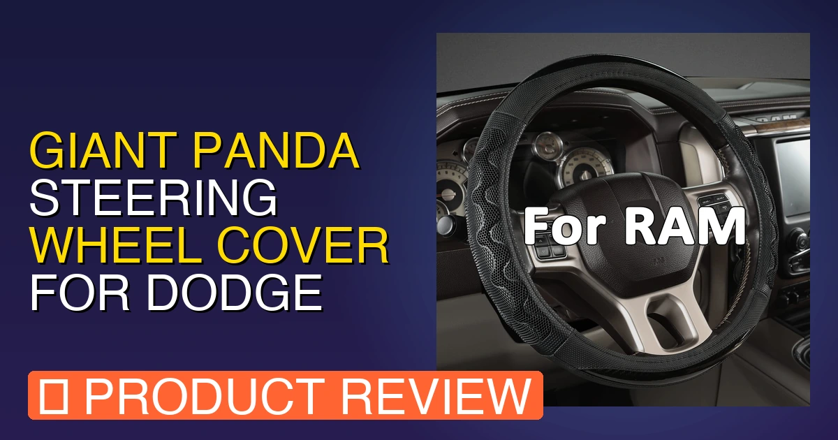 featured giant panda steering wheel cover for dodge ram 150