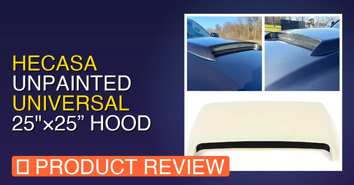 featured hecasa unpainted universal 2525 hood scoop kit com