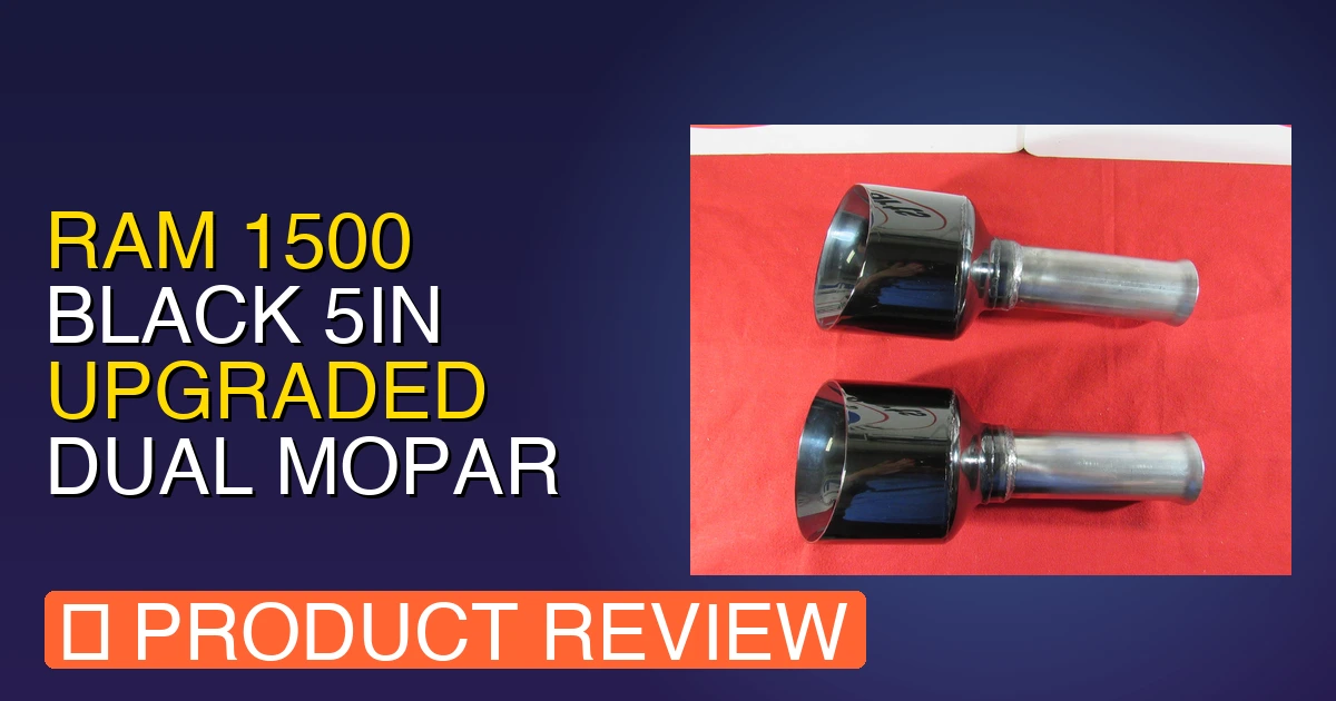 featured ram 1500 black 5in upgraded dual mopar exhaust tip