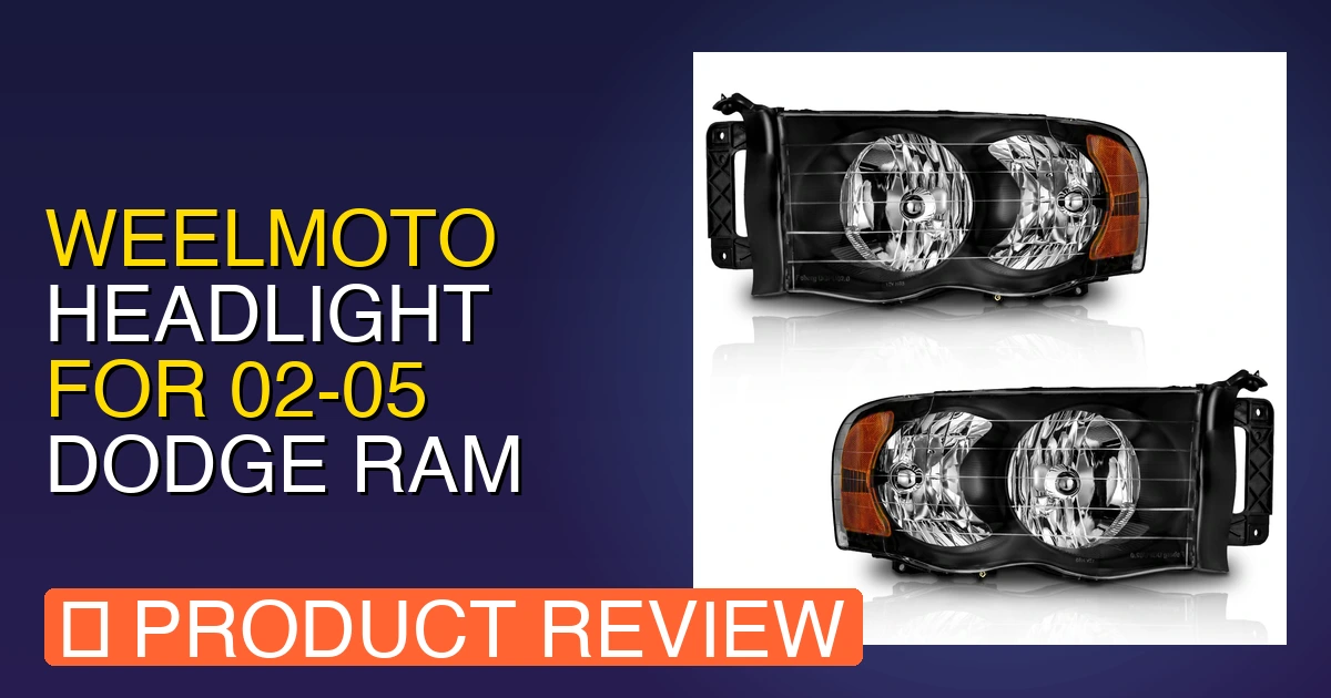 featured weelmoto headlight for 0205 dodge ram 1500 pickup