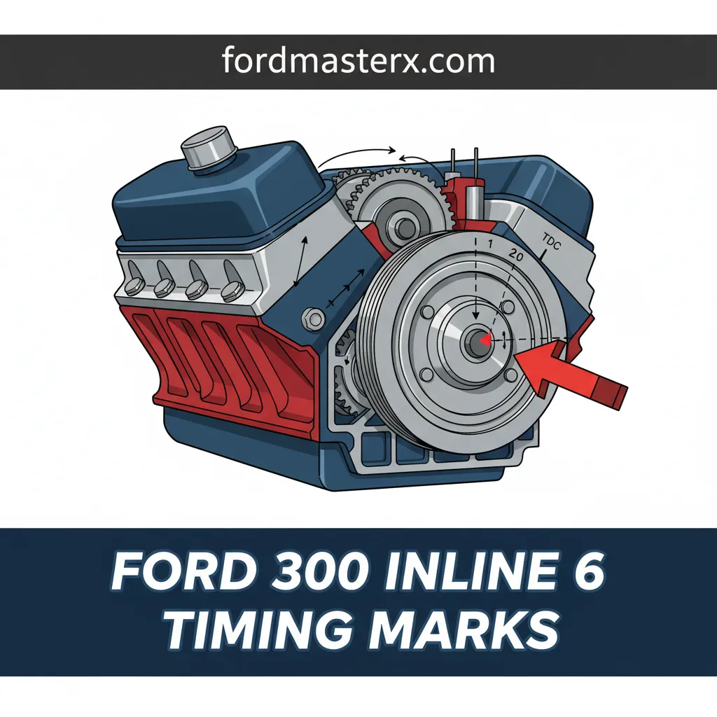 ford 300 inline 6 timing marks