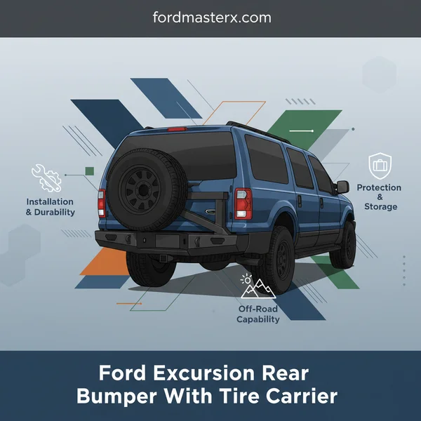 ford excursion rear bumper with tire car featured