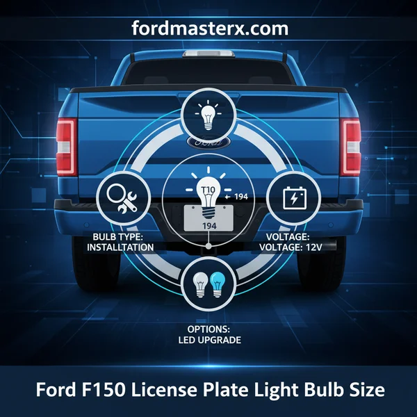 Ford F150 License Plate Light Bulb Size Guide (1997-2024)