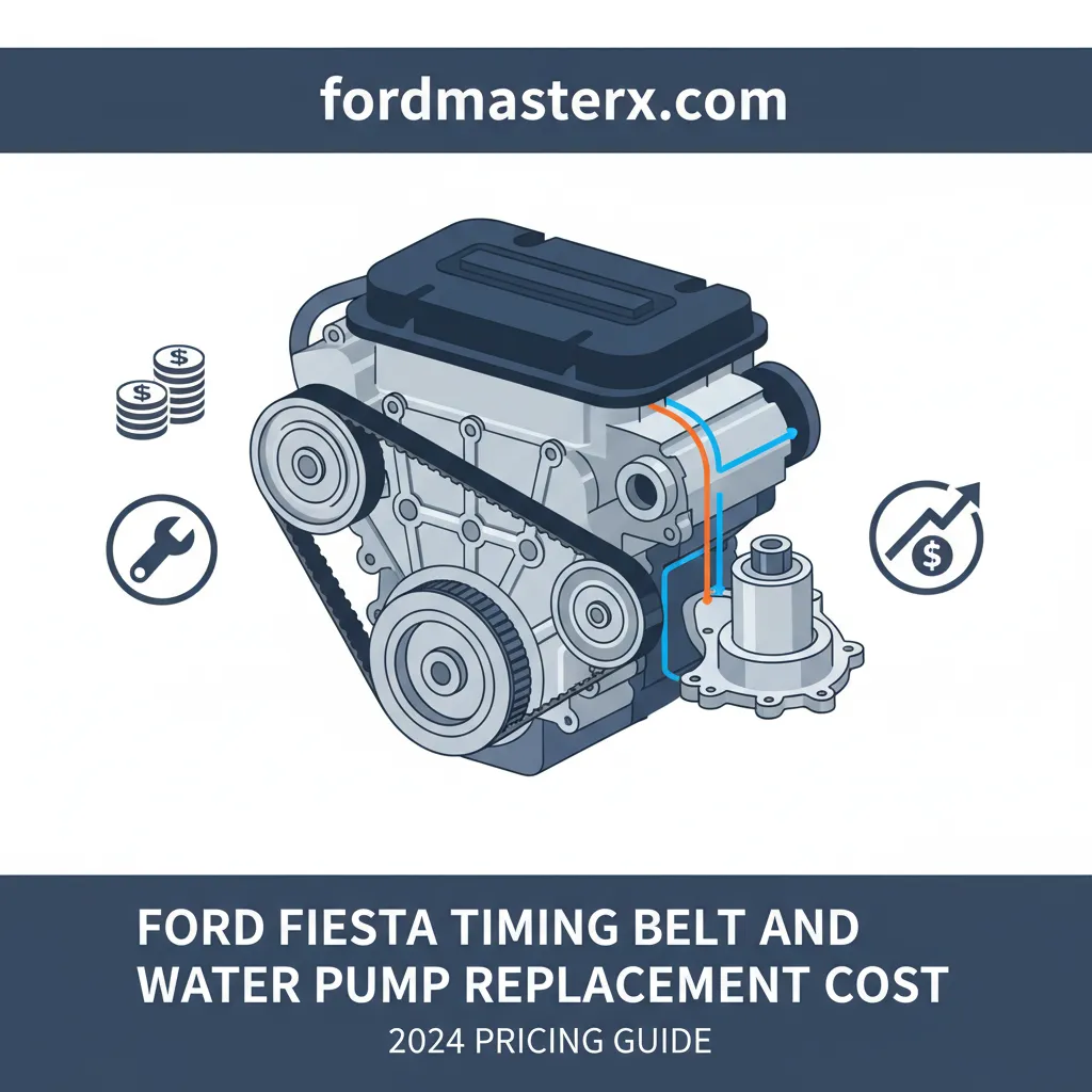 ford fiesta timing belt and water pump replacement cost