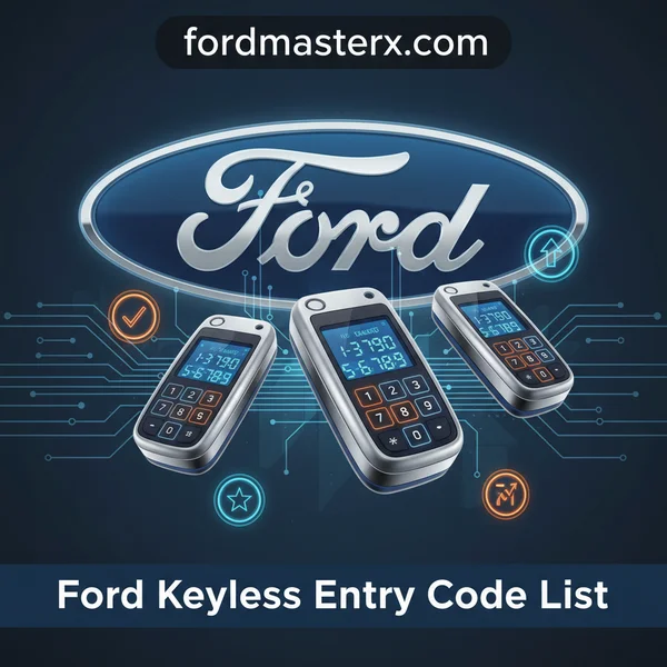 Ford Keyless Entry Code List: How to Find Your Factory Code