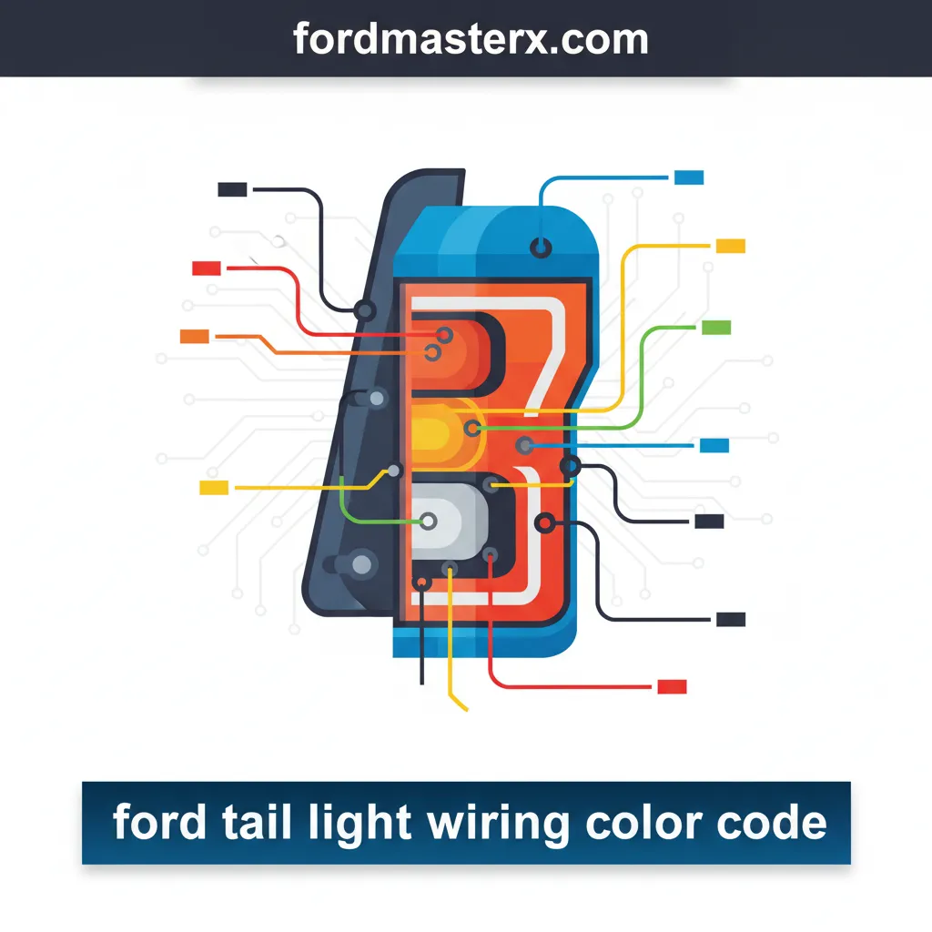 ford tail light wiring color code