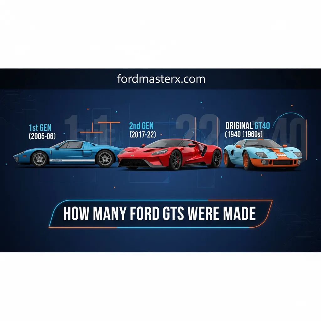 how many ford gts were made