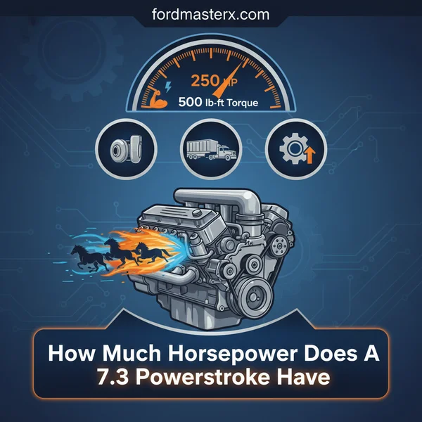 how much horsepower does a 7 3 powerstro featured