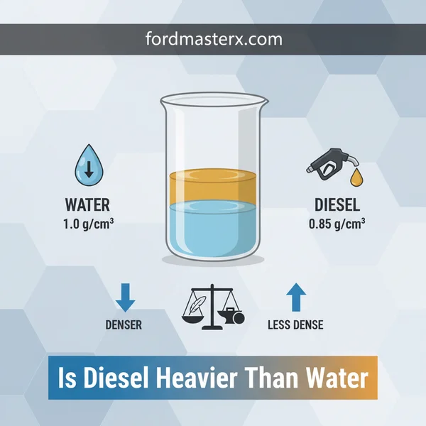 is diesel heavier than water featured