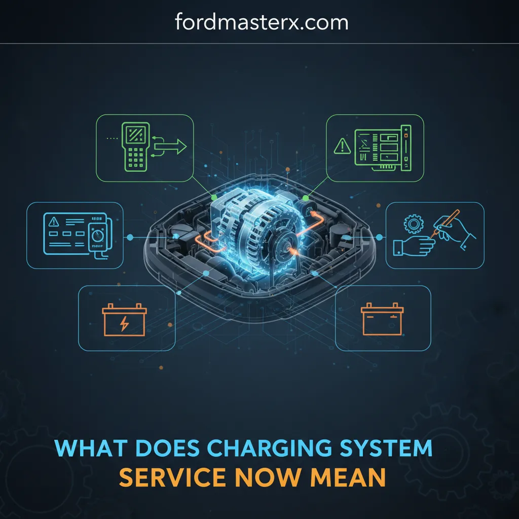 what does charging system service now mean