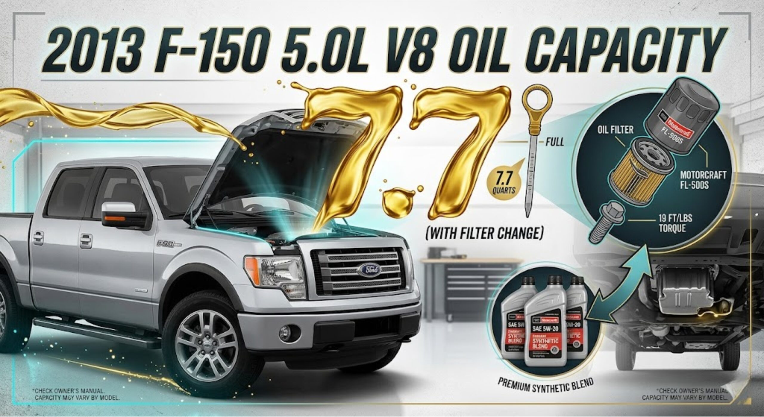 2013 f150 5.0 oil capacity