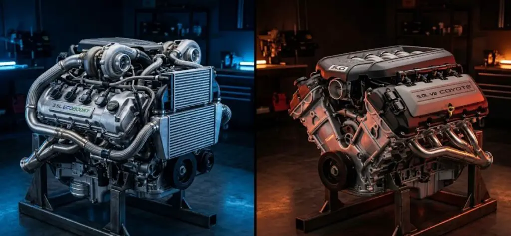 3.5L EcoBoost vs. 5.0L Coyote V8
