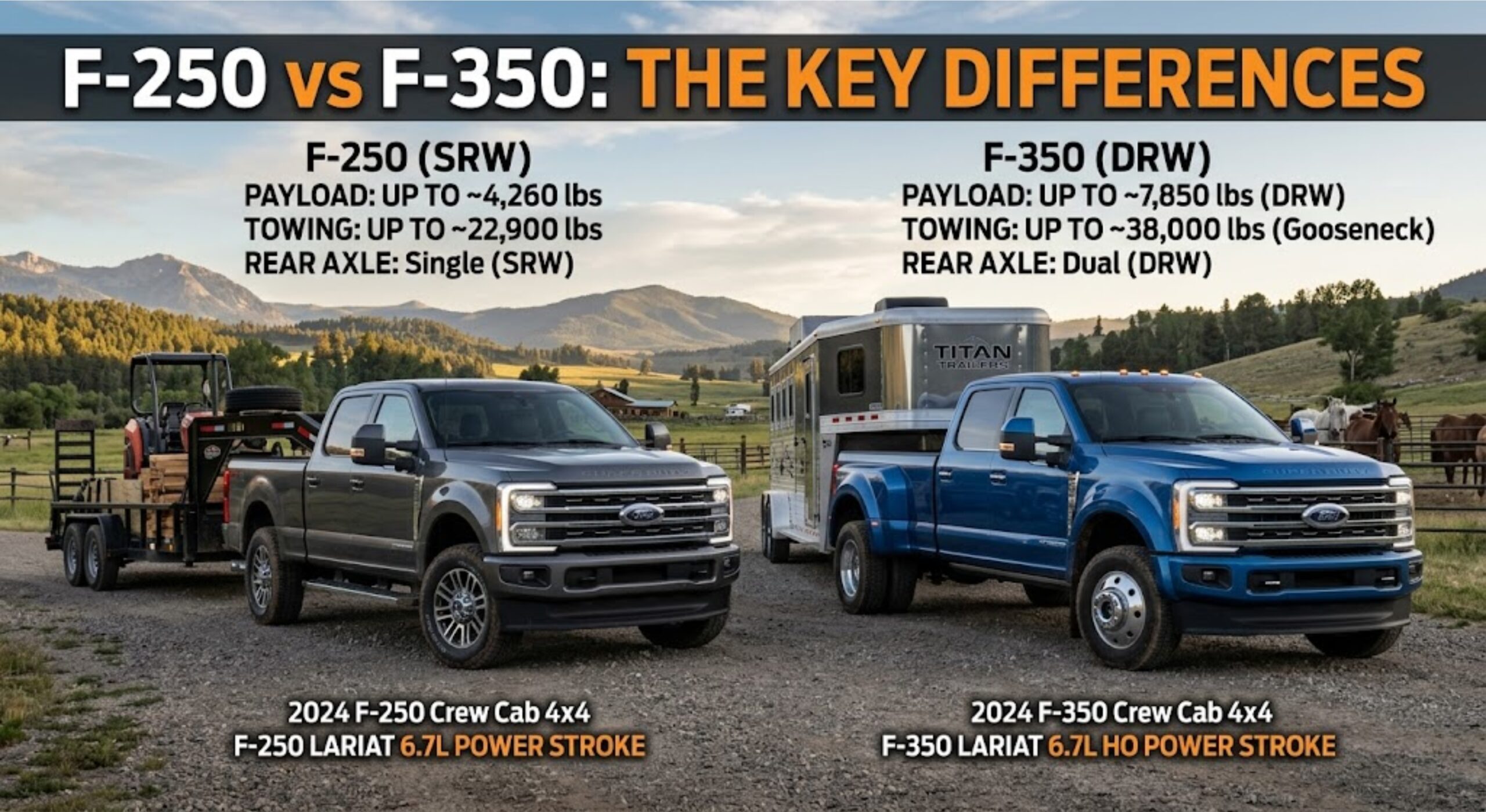 difference between f250 and f350