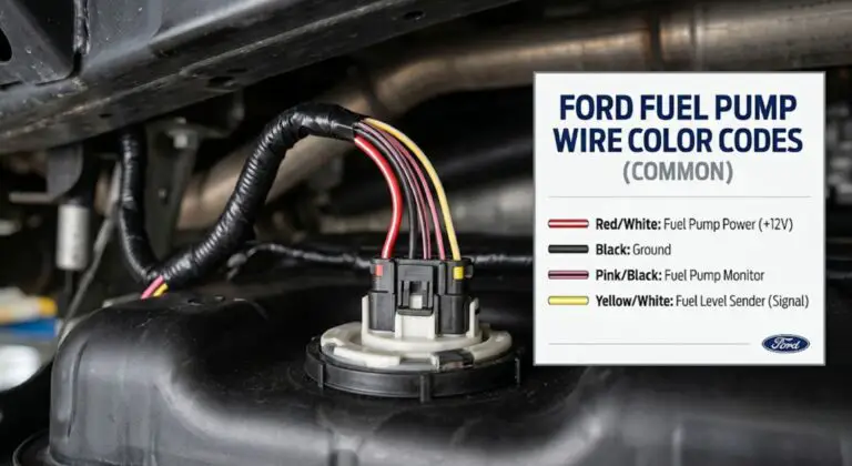 ford fuel pump wires color codes