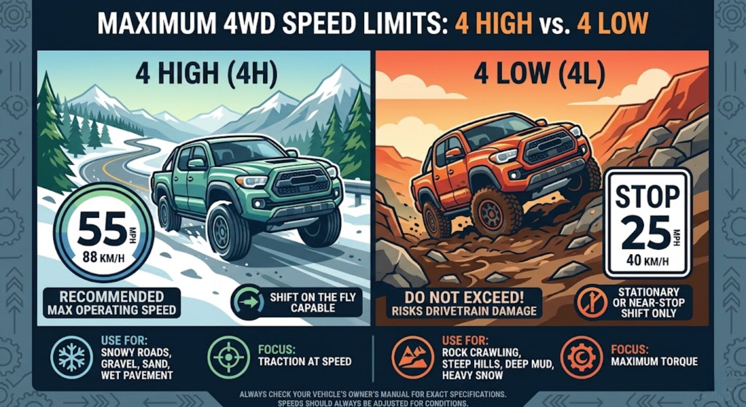 how fast can i go in 4 high