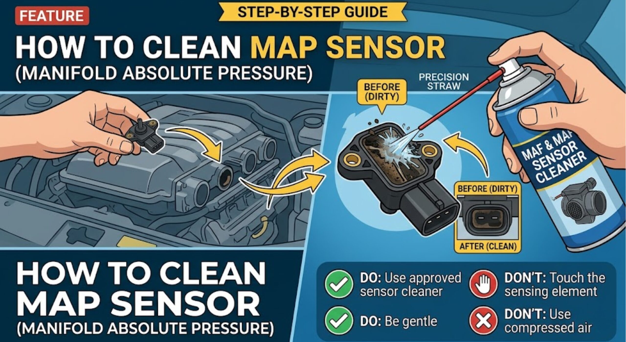 how to clean map sensor