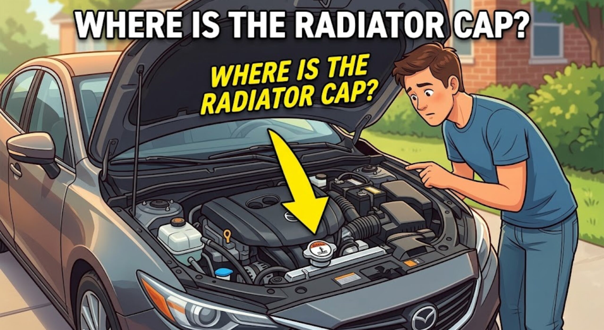 where is the radiator cap