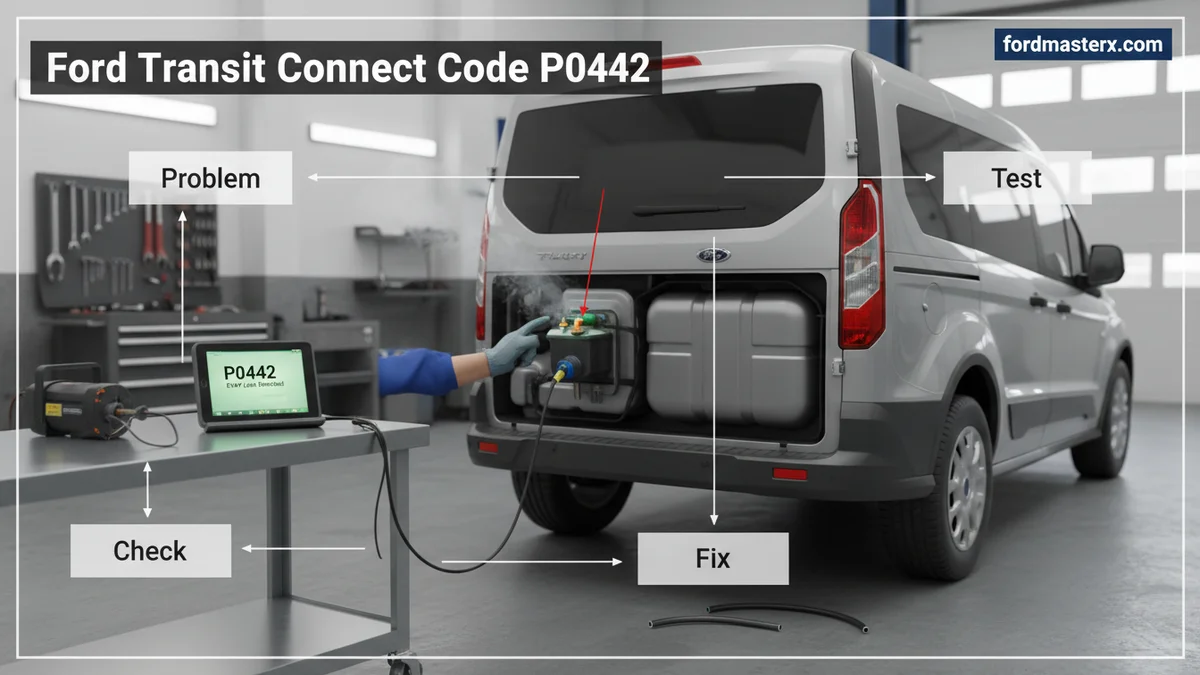 2016 Ford Transit Connect Code P0442 2016 Ford Transit Connect Code P0442 visual guide showing the main topic and key context